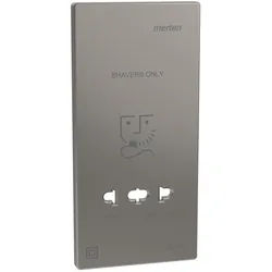 Mert MEG 2109-3450 Zentralplatte für Rasiersteckdose Nickelmetallic System
