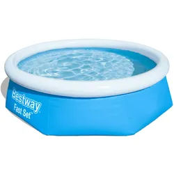 Bestway® Fast SetTM Aufstellpool-Set mit Filterpumpe Ø 244 x 66 cm blau, rund