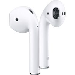 Apple AirPods 2. Generation mit Ladecase (2019) In-Ear-Kopfhörer (Rauschunterdrückung, Sprachsteuerung, True Wireless, kompatibel mit Siri, Siri, Bluetooth, Kompatibel mit iPhone,iPad Air / Mini / Pro, Watch, Mac Mini, iMac) weiß