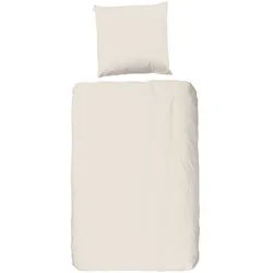 Xxxl Bettwäsche , Beige , Textil , Uni , 135x200 cm , atmungsaktiv , Heimtextilien, Bettwäsche & Leintücher, Bettwäsche, Renforcé-Bettwäsche