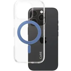 Feature Case Transparent w. Blue Kickstand & MagSafe iPhone 16 Pro