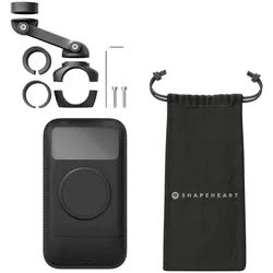 Shapeheart Motorrad Bundle Pro Boost Magnetische Smartphone Halterung für Motorradlenker, schwarz, Größe XL für Männer