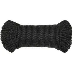 vidaXL Arbeitsseil Schwarz 3 mm 25 m Polypropylen
