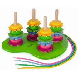 SINA® Spielzeug GmbH Lernspielzeug Holzspielzeug Steckspiel Flowerpower LxBxH 310x245x100mm NEU bunt