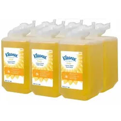 Kleenex® BotanicsTM Luxusschaum Handwäsche, 1 Liter, Wohlriechender Seifenschaum für ideale Händehygiene, 1 Karton = 6 Kartuschen, Energy