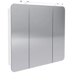 FACKELMANN Badezimmerspiegelschrank Milano Spiegelschrank Weiß - 90cm