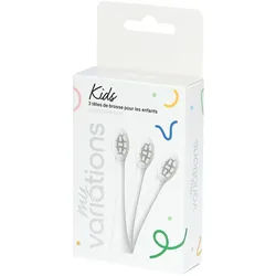 MyVariations 3er-Pack Bürstenköpfe - Kinder- White