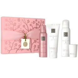 Rituals Pflege-Geschenkset Rituals The Ritual of Sakura S Schaum Peeling Duftkerze Luxuriöses Wellness-Set, 5-tlg., Luxuriöse Hautpflege & Entspannung Duft rosa