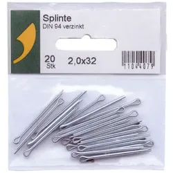 SBV-Splinte DIN 94 verzinkt - 3,2 x 32 / A 3 / 20