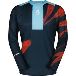 Scott Evo Dirt Sail Blue Motocross Jersey, rot-blau, Größe XL für Männer