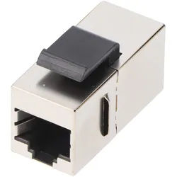 Goobay Keystone Modul RJ45 Kupplung/Verbinder CAT 6, STP - 15,9 mm Breite, 2x RJ45-Buchse (8P8C)