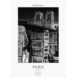 Wandkalender Paris schwarz-weiss Kalender 2027 - Wandkalender, Fotokalender...