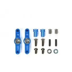 TT-02 Lenkhebel-Set Alu blau elox.