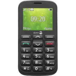 Doro 1380 Dual-SIM-Handy Schwarz (2.40", 1 MB, 0.30 Mpx, 2G), Tastenhandy, Schwarz