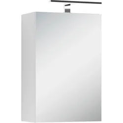 Spiegelschrank Spree mit LED 1 Tür BHT 40x60x20 cm Weiß