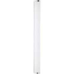 Celina Badezimmer-Wandleuchte , Weiß, Chromfarben , Metall, Kunststoff , länglich , F , 90 cm , Lampen & Leuchten, Innenbeleuchtung, Wandleuchten