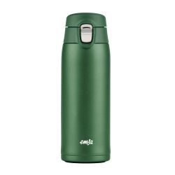 EMSA Light Mug Trinkflasche, 0,4 Liter, Federleichte Wasserflasche für ein langanhaltendes Trinkvergnügen, 1 Trinkflasche, Farbe: Grün