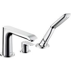 hansgrohe Metris Wannen Armatur 31190000 3 Loch Wannenrand Armatur, chrom