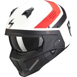 Scorpion Covert-X T-Rust Helm, weiss-rot, Größe M