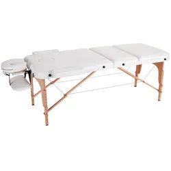 Novel Massageliege , Weiß , Holz, Metall, Kunststoff, Holzwerkstoff , Buche , Hartholz , 70x62-85x185 cm , Freizeit & Co, Wellness & Gesundheit, Gesundheit