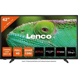 Lenco Lenco LED-4243BK LED-Fernseher (106,7 cm/42 Zoll, Full HD, Smart-TV) schwarz