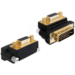 DELOCK 65261 - DVI Adapter, DVI 24+5 Stecker auf VGA Buchse