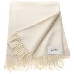 Schöner Wohnen Plaid , Creme , Textil , Uni , 140x200 cm , Fransen , Heimtextilien, Wohntextilien, Decken, Plaids