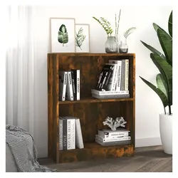 vidaXL Bücherregal NA Bücherregal Räuchereiche 60x24x74,5 cm Spanplatte braun
