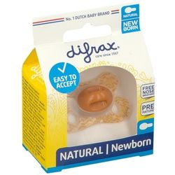 difrax® Schnuller Natural Newborn Sunrise (Farbe nicht wählbar)