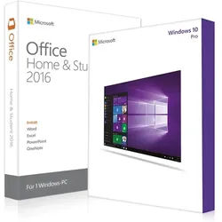 Windows 10 Pro + Office 2016 Home & Student