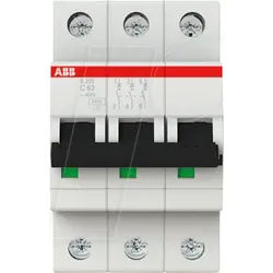 ABB S203-C63 - Leitungsschutzschalter, Char. C, 63 A, 3 polig