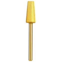 JCMaster Maniküre-Pediküre-Set, Nagelfräser 4 in 1 Hartmetall Bit 2.35mm goldfarben