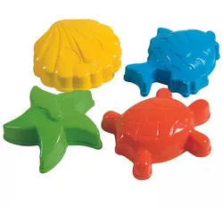 Sandkasten-Formenset - Meerestiere, 4-teiliges Set