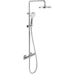 Duschsystem Villeroy & Boch Universal Showers mit Handbrause, Kopfbrause Ø 230 mm und Thermostat, chrom - TVS10900200061