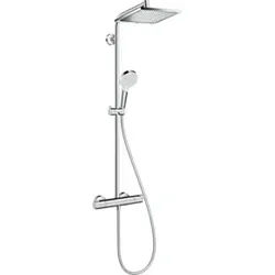 hansgrohe Showerpipe Crometta E EcoSmart mit Thermostat, 1jet, 9 l/min, chrom