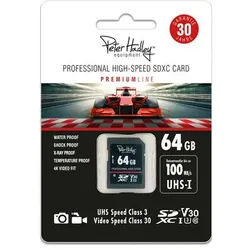 Peter Hadley Prof. High-Speed 64 GB UHS-I SDXC-Karte Cl10, U3, V30 (100/95 MB/s)