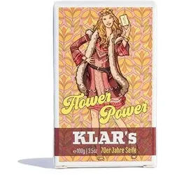 Klar-Seifen - 70er Retro Seife Flower Power (palmölfrei) 100 g