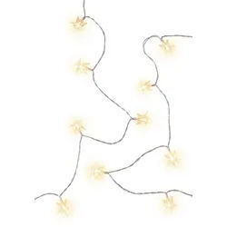 GOOBAY LED-Lichterkette "Sterne", 80 LEDs, Silberdraht, 2 Leucht Modi, Innen/Außen, 12,15 m