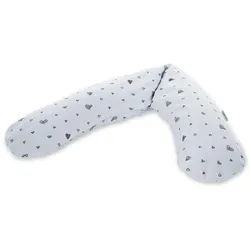 Theraline Stillkissenbezug , Hellgrau, Blau , Textil , Herz , 190 cm , Oeko-Tex® Standard 100 , Schlafen, Babytextil-Kollektionen