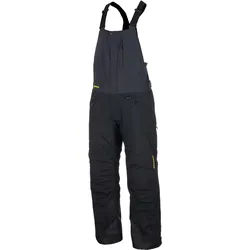 Klim Keweenaw 2025 wasserdichte Snowmobil Latzhose, schwarz-grau-gelb, Größe XL für Männer