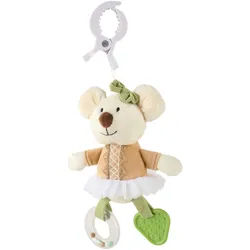 Patinio Spieltier , Braun, Grün, Weiß , Kunststoff, Textil , Füllung: Polyester , 20 cm , Bsci, EN 71 , schadstofffrei, Rassel, abnehmbaren Hängefiguren , Spielzeug, Sonstiges Spielzeug