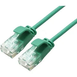 ROLINE 21443936 - Cat.6a Slim Patchkabel, UTP, grün, 3 m