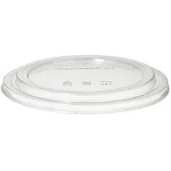 PAPSTAR 50 Deckel für Salatschalen, PLA rund Ø 18,4 cm · 2 cm klar