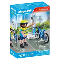 Playmobil: Polizist auf Fahrrad