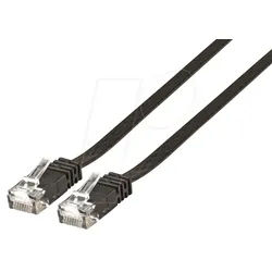 PK MK6003.2B - 2 m Flachkabel U/UTP, Cat.6, schwarz