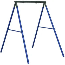 vidaXL Schaukelkombination 156 cm Schaukelgestell mit 2 Haken Blau Stahl blau