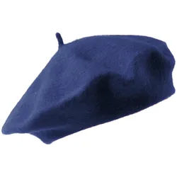 Le béret 100% laine Peter Hahn bleu