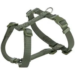 TRIXIE Hunde-Geschirr Premium H-Geschirr olivgrün grün Größe: L-XL Maße: 75-120 cm / 25 mm