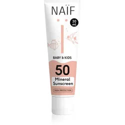 Naif Baby & Kids Mineral Sunscreen SPF 50 Sonnenschutzcreme für Babys und Kinder SPF 50 30 ml