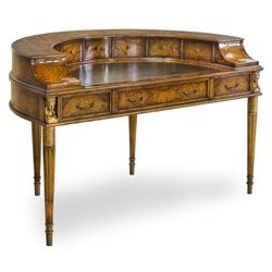 Casa Padrino Schreibtisch Luxus Jugendstil Mahagoni Schreibtisch mit 10 Schubladen Braun / Antik Gold 145 x 80 x H. 90 cm - Luxus Qualität